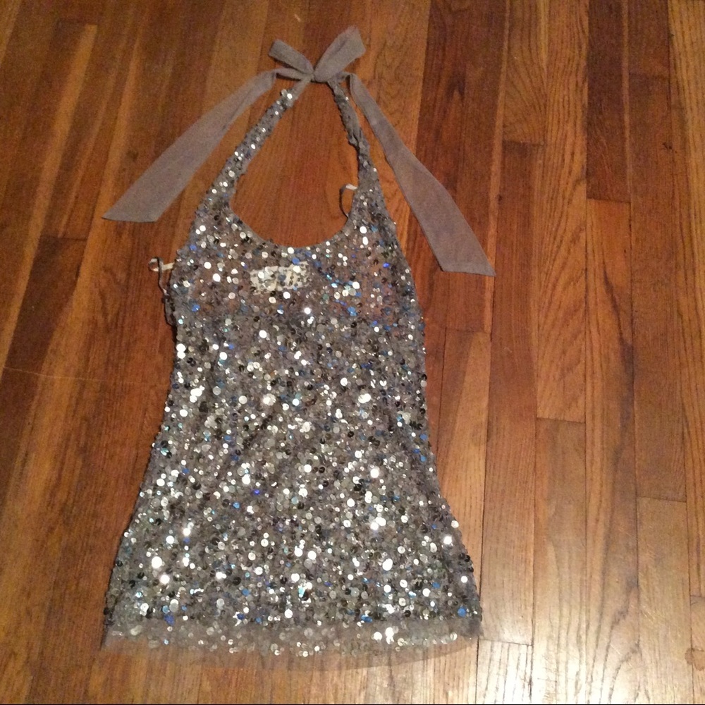 Arden B sequence sheer halter